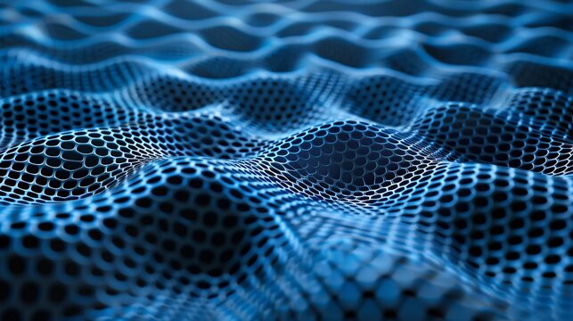 Blue graphene grid.