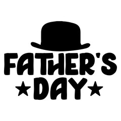 Father’s Day typography design on plain white transparent isolated background for sign, card, shirt, hoodie, sweatshirt, apparel, tag, mug, icon, poster or badge