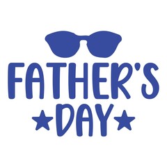 Fototapeta premium Father’s Day typography design on plain white transparent isolated background for sign, card, shirt, hoodie, sweatshirt, apparel, tag, mug, icon, poster or badge