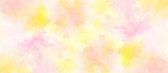 Abstract pink and orange  watercolor macro texture background. yellow pink background with watercolor alpha grunge texture. 