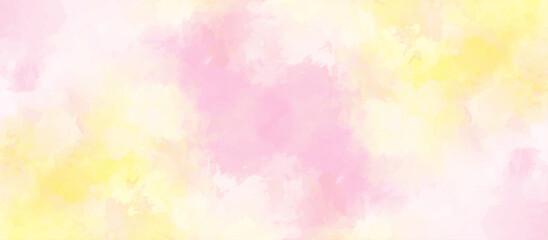 Abstract pink and orange  watercolor macro texture background. yellow pink background with watercolor alpha grunge texture. 