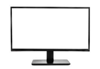 Digital screen display mock-up, cut out