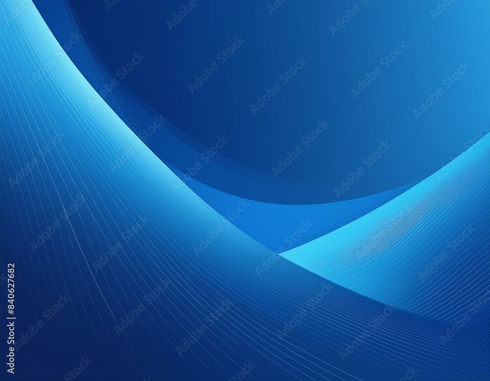 Poster minimalist blue background with an abstract and modern dynamic design.