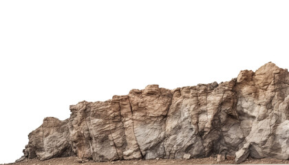 rock in the mountains isolated on transparent background cutout