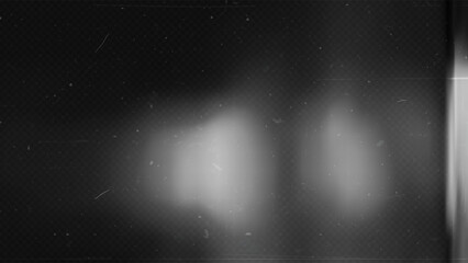 Obraz premium Old film texture with scratches, noise and light leaks. Realistic transparent overlay film texture in black-white, dust and grain. Distressed retro movie or photo negative effect of cinema nostalgia