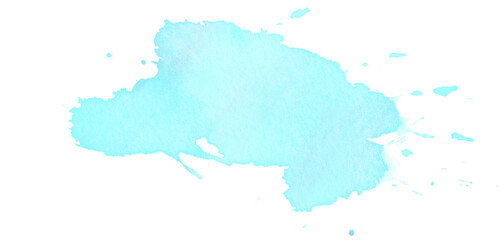 blue paint splashes. 