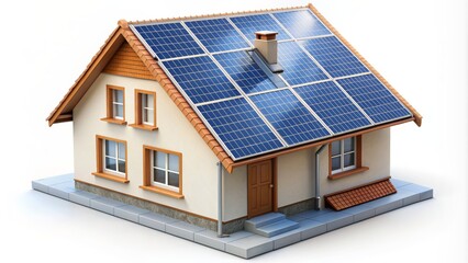 Fototapeta premium Modern Residential Solar Panel Installation