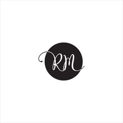 RM Logo Design Vector, Initial Letter MR, Alphabet letter icon logo RM, letter RM logo, Monogram RM Logo



