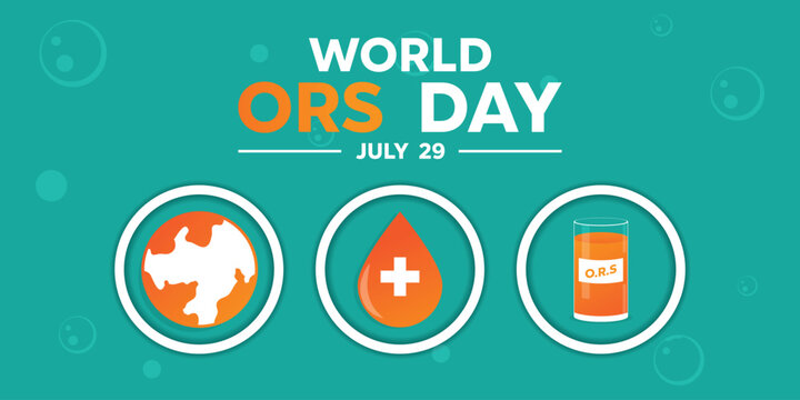 World Ors Day. Great for cards, banners, posters, social media and more. Green background. 
