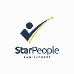 good people star logo, star people logo