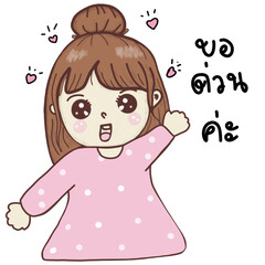 little girl with heart