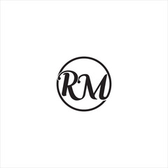 RM Logo Design Vector, Initial Letter MR, Alphabet letter icon logo RM, letter RM logo, Monogram RM Logo



