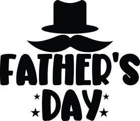 Father’s Day typography design on plain white transparent isolated background for sign, card, shirt, hoodie, sweatshirt, apparel, tag, mug, icon, poster or badge