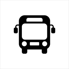 Bus icon. bus vector illustration for web design, isolated on white background.