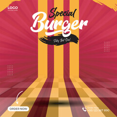 food social media post template