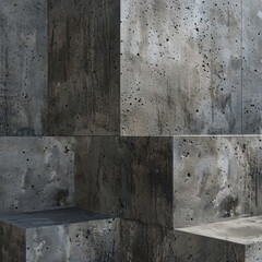  raw concrete, displayin its rough, textured surface 