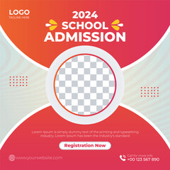 School Admission Social Media Post Template