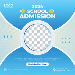School Admission Social Media Post Template