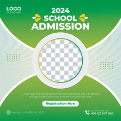 School Admission Social Media Post Template