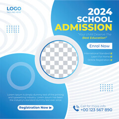School Admission Social Media Post Template