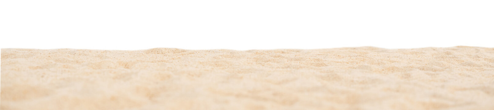 Selective focus Sea sand beach,Isolated yellow sand waves, Light brown Sand dunes surface texture background.