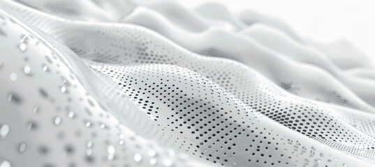 Illuminating White: Abstract Futuristic Background with Shimmering Glow