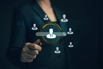 Recruiting resources and labor management (Recruiting and Staffing) Search for people with potential. To hire for an organization, selecting a list of applicants, interviewing, hiring