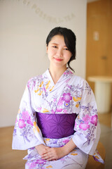 Japanese woman in a yukata