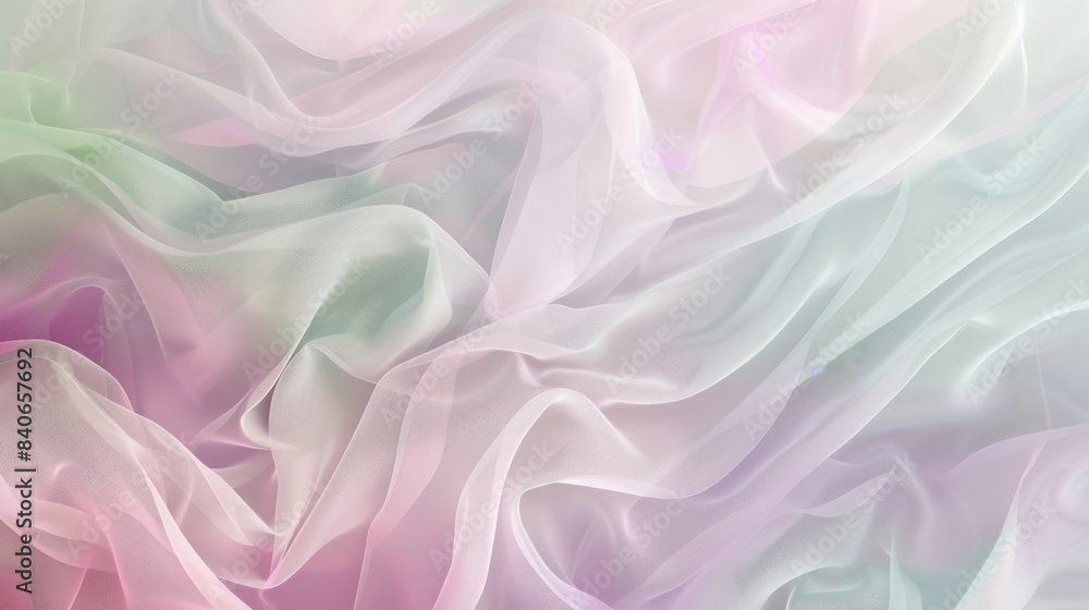 Leinwandbilder a soft, pastel-colored abstract background with flowing lines and curves in shades of pink, lavender