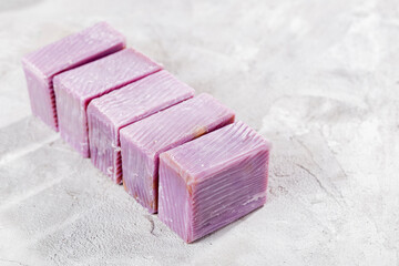 Handmade soap, made from used cooking oils
