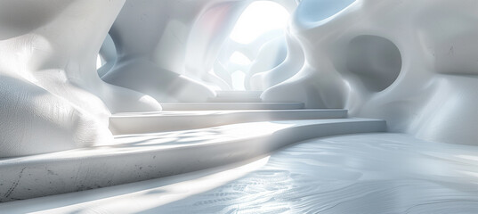 Illuminating 3D Light on Crisp White Background