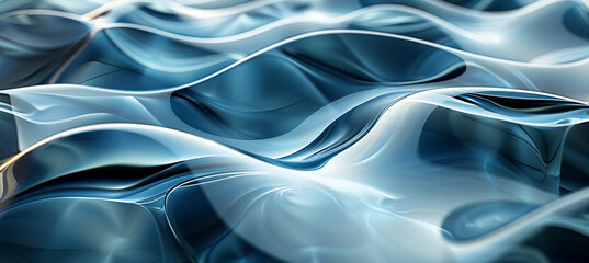 Abstract Wavy Glass Shapes Pattern Background with Soft Colors and Textures