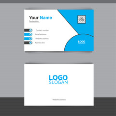 Modern corporate business card template design and visiting card design