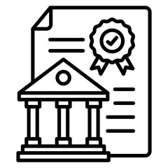 Banking Regulations  Icon Element For Design