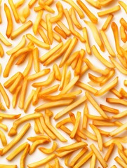 Obraz premium A plate of french fries sitting on a table, ready to be enjoyed