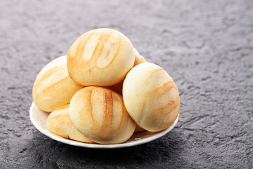 Delicious and nutritious almojabanas or pandebono, a food based on cassava flour and cheese