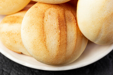 Delicious and nutritious almojabanas or pandebono, a food based on cassava flour and cheese