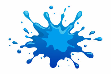 ink splash vector white background