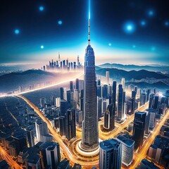 Naklejka premium Background of technological concepts