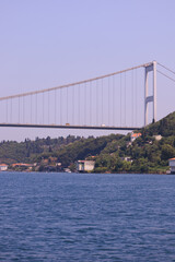 Fototapeta premium Sea views of the Bosphorus. Large bridges near the city of Istanbul.