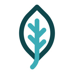Obraz premium leaf icon for illustration
