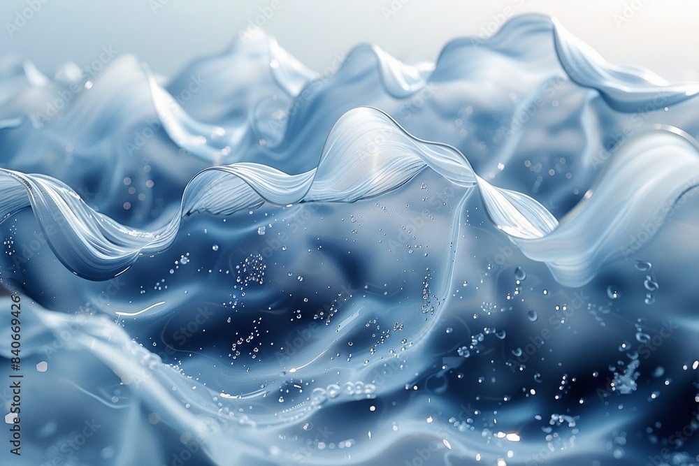Poster a swirling vortex of blue water creates a mesmerizing abstract pattern, splashing and refreshing.