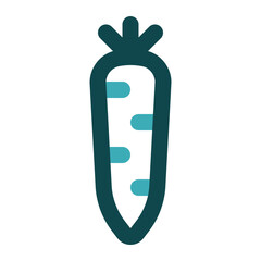 carrot icon for illustration