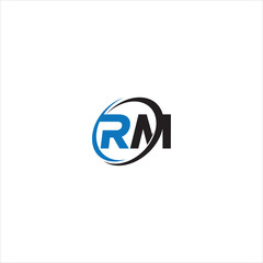RM Logo Design Vector, Initial Letter MR, Alphabet letter icon logo RM, letter RM logo, Monogram RM Logo




