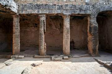 Royal Tombs - ancient burial chambers in underground caves in the city of Phapos