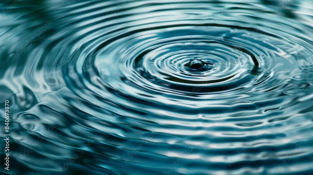 Poster a tranquil pool of water with smooth undulating ripples that form a mesmerizing texture as the light