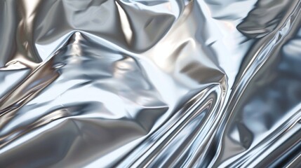 A bright plastic material with a reflective gloss mimicking the appearance of a mirror