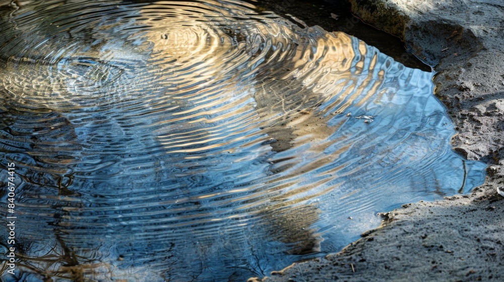 Poster small and subtle dips and crevices an abstract landscape of shadows and reflections