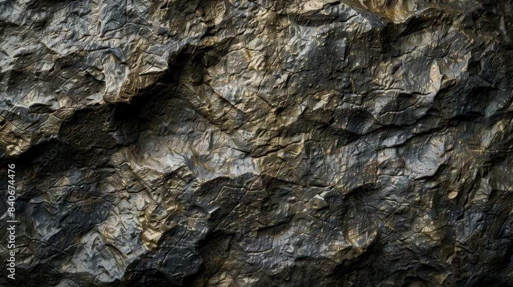 Poster the rough jagged texture of this rock has been carved by years of wind and rain leaving behind a dyn