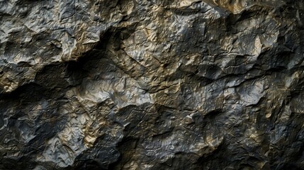 The rough jagged texture of this rock has been carved by years of wind and rain leaving behind a dynamic and rough surface